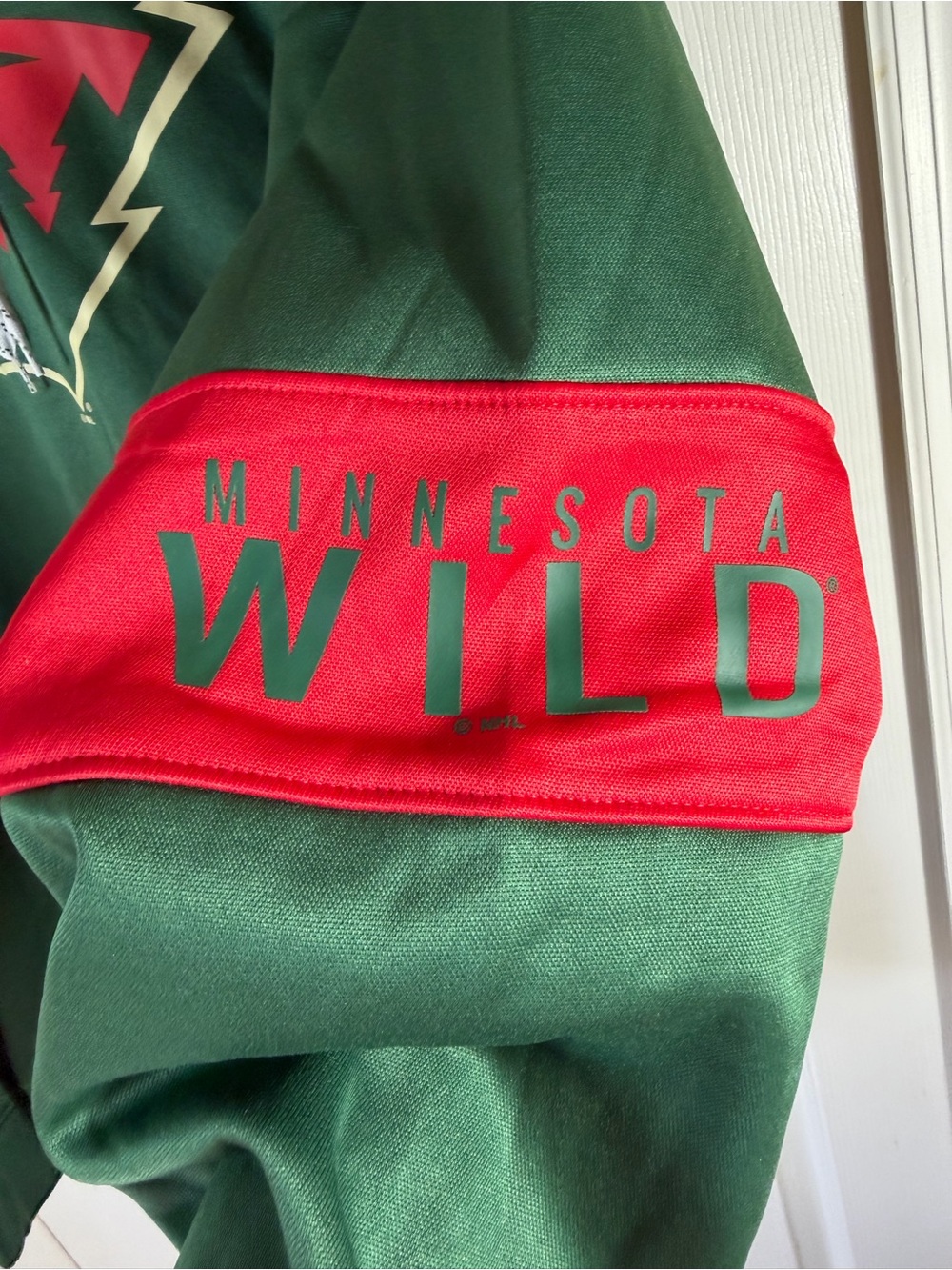 Champion Minnesota Wild NHL Men’s XL Green Red Pullover Hoodie NWT - Picture 12 of 13